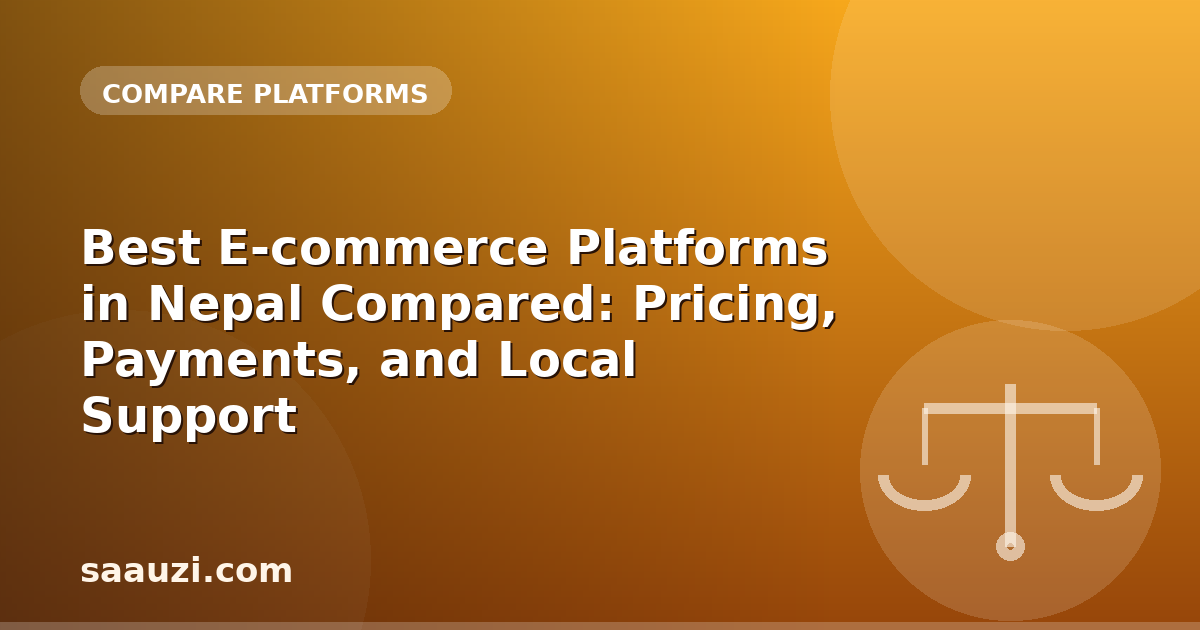 Best E-commerce Platforms in Nepal Compared: Pricing, Payments, and Local Support