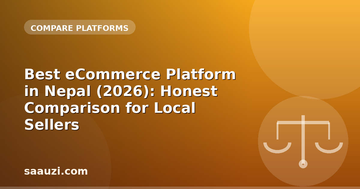 Best eCommerce Platform in Nepal (2026): Honest Comparison for Local Sellers