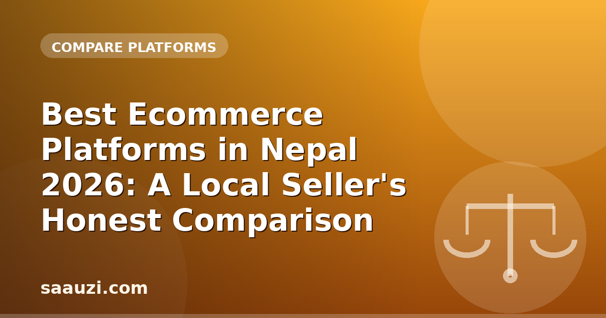 Best Ecommerce Platforms in Nepal 2026: A Local Seller's Honest Comparison
