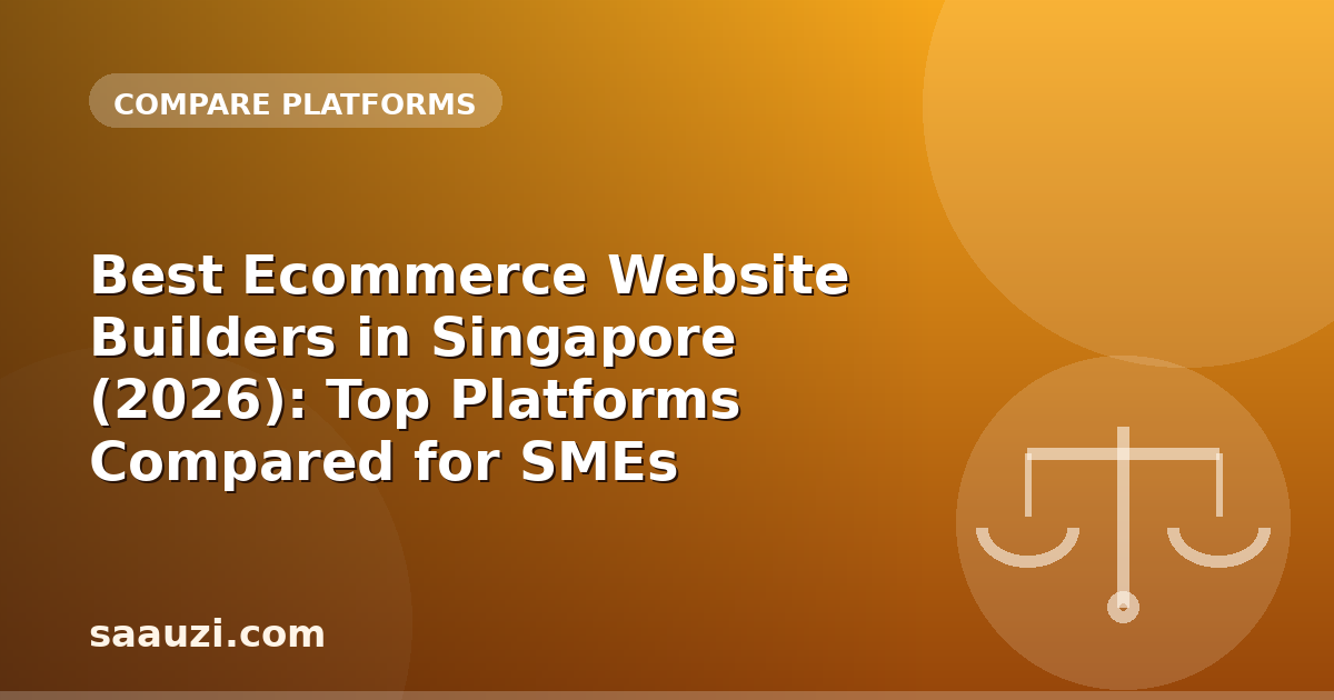 Best Ecommerce Website Builders in Singapore (2026): Top Platforms Compared for SMEs