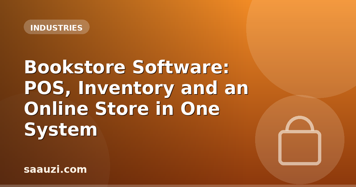 Bookstore Software: POS, Inventory and an Online Store in One System