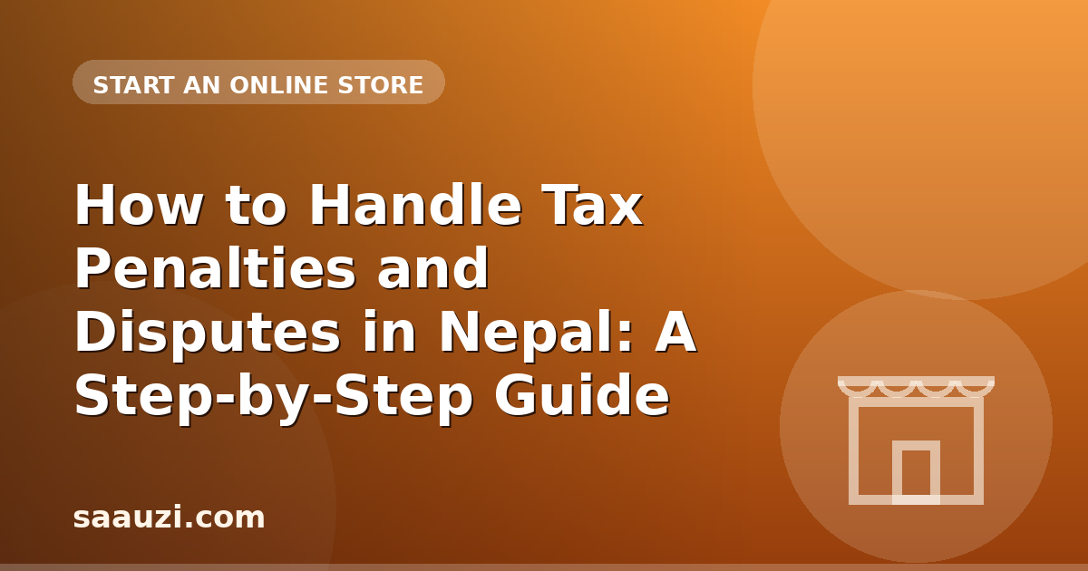 How to Handle Tax Penalties and Disputes in Nepal: A Step-by-Step Guide
