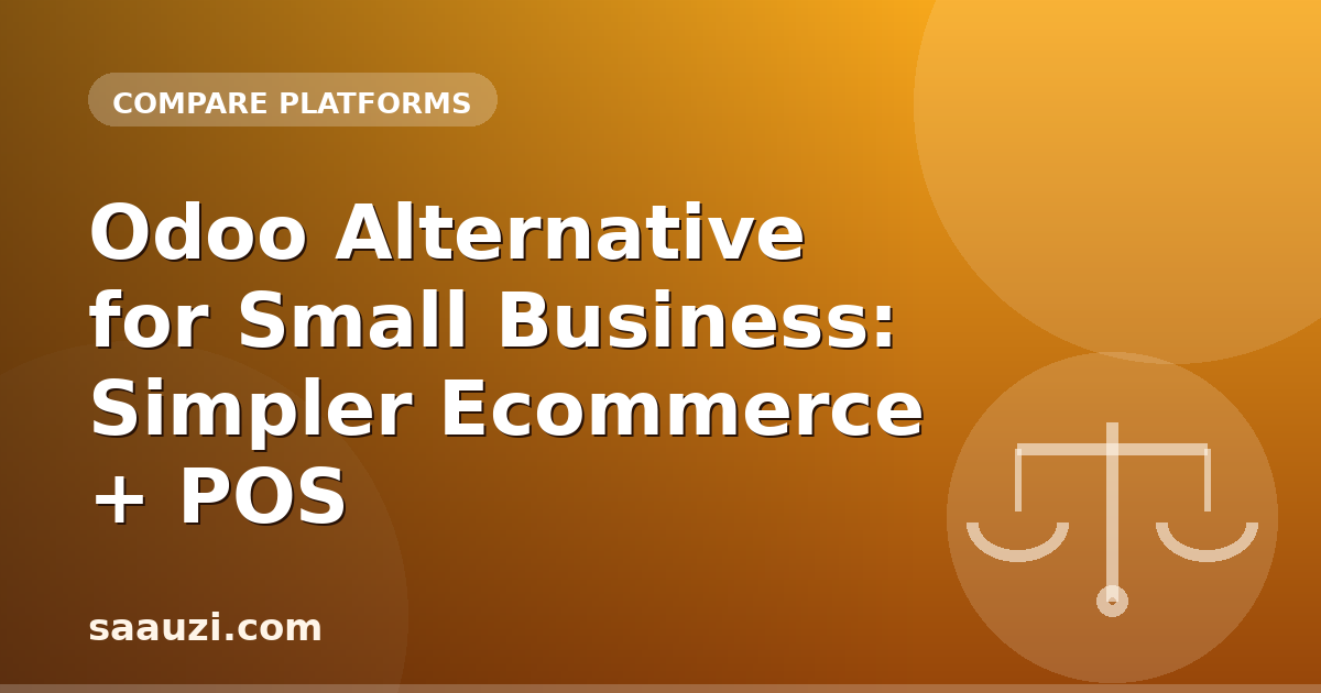 Odoo Alternative for Small Business: Simpler Ecommerce + POS