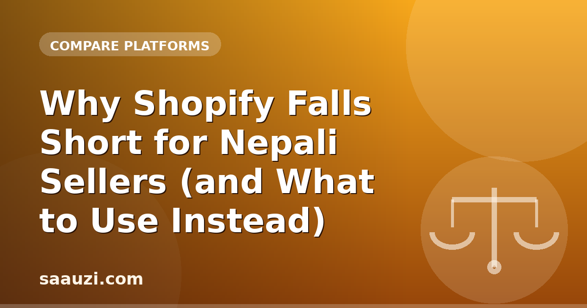Why Shopify Falls Short for Nepali Sellers (and What to Use Instead)
